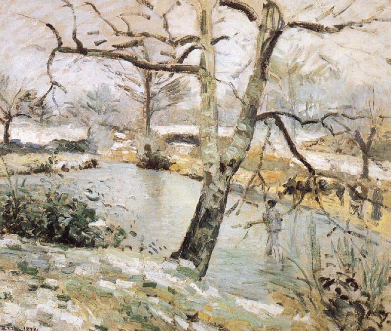 Camille Pissarro Winter scenery